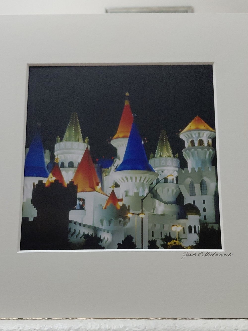 Las Vegas Excalibur Lit up Castle Art Photo By Jack E. Stiddard 10x10/16x20